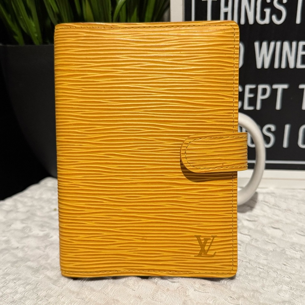 Louis Vuitton Mustard Epi Leather Agenda